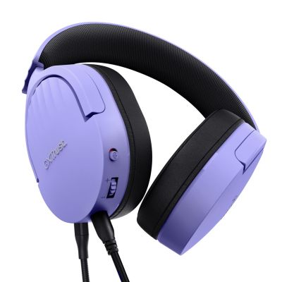 4. Słuchawki TRUST GXT489P FAYZO PURPLE