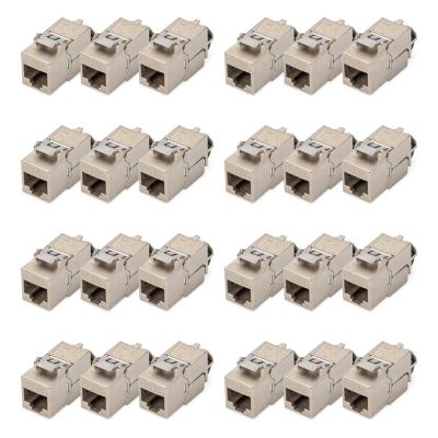 11. Digitus Moduł Keystone CAT 6A, ekranowany z inteligentnym menedżerem kabli, zestaw (24 szt.)