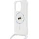 5. Etui Karl Lagerfeld Crossbody IML Karl Head MagSafe na iPhone 15 Pro - przezroczyste