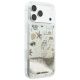 4. Etui Karl Lagerfeld Liquid Glitter Beach & Sand na iPhone 17 Pro Max / 18 Pro Max - beżowe