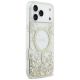 4. Etui Guess Resin Bottom Glitter MagSafe na iPhone 17 Pro Max - złote