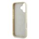 7. Etui Guess Grained Ring MagSafe na iPhone 16 - beżowe