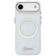 4. Etui Guess IML Script Metal MagSafe na iPhone Air - przezroczyste