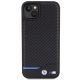 3. Etui BMW Leather Carbon na iPhone 15 Plus - czarne