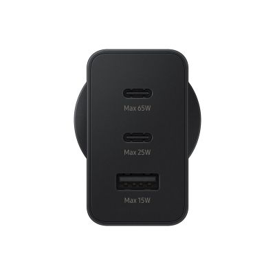 12. Samsung 65W Power Adapter Trio, Black