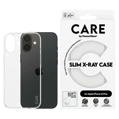 Etui CARE by PanzerGlass X-Ray Soft Basic Case z MagSafe na iPhone 16 Plus - przezroczyste