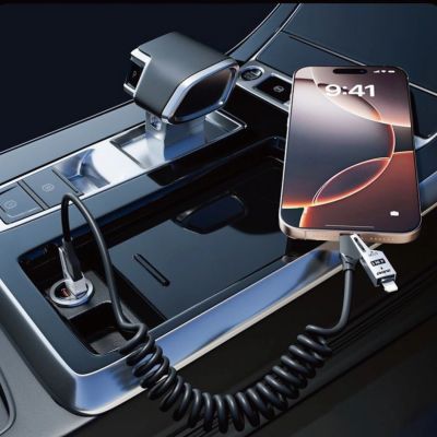 3. Kabel Dudao L20 Pro 4w1 USB-A / USB-C - Lightning / USB-C - czarny