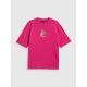 4. T-shirt loose z nadrukiem damski 4F 4FRSS26TTSHF3706-53S