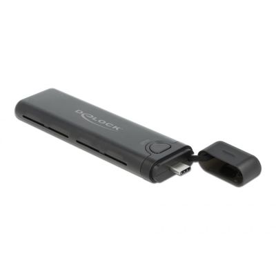 4. DeLOCK Obudowa zewnętrzna USB Type-C na M.2 NVMe PCIe lub SATA SSD - Beznarzędziowa