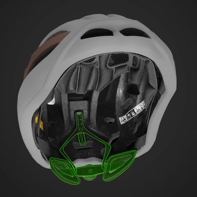 11. Kask rowerowy szosowy Wozinsky ultracienki 57-62 cm - taupe