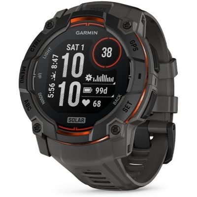 7. Smartwatch GARMIN Instinct 3 50mm SOLAR Black
