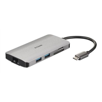 6. D-Link DUB-M810 stacja dokująca Przewodowa USB 3.2 Gen 1 (3.1 Gen 1) Type-C Aluminium