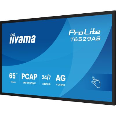 8. Interaktywny Wyświetlacz iiyama T6529AS-B1AG 65" All-In-One 3840x2160 4K UHD 4GB RAM 32GB Pamięci Android 14 2xHDMI+USB-C VESA 400x400