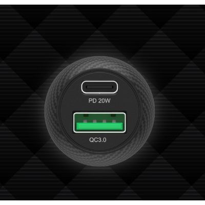 4. UNITEK ŁADOWARKA SAMOCHODOWA 38W, USB-A USB-C, QC3.0, P1400A