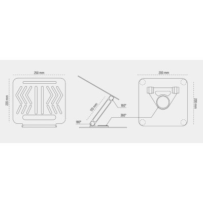 27. Podstawka pod laptopa, tablet Wozinsky WRS-CPY84SS aluminiowa + Gratis! podstawka do smartfona - srebrna