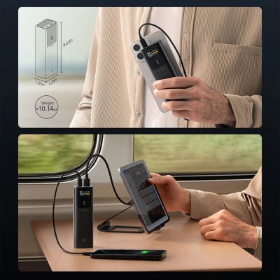 5. Powerbank Cuktech CKPB100PGLBL 150W 10000mAh USB-C USB-A - czarny