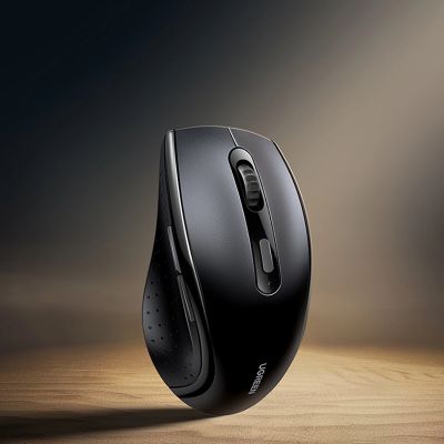 3. Myszka Ugreen bezprzewodowa ergonomiczna optyczna - czarna