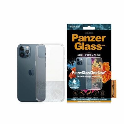 Etui PanzerGlass ClearCase antybakteryjne na iPhone 12 Pro Max - przezroczyste
