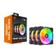8. COUGAR CGR-CF-MHP12HB3-RGB Obudowa komputera Chłodnica powietrza 12 cm Czarny, Biały 3 szt.