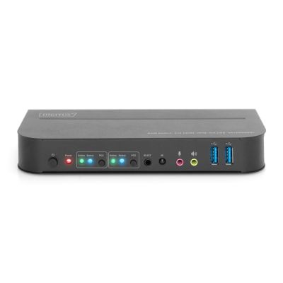 19. Digitus Przełącznik KVM, 2 x 1 HDMI, wyjście HDMI, USB, 4K x 2K przy 60 Hz