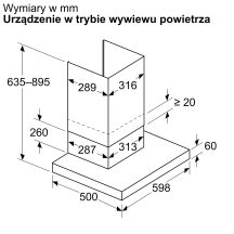 Okap BOSCH DWB63BC60