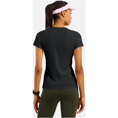 4. Koszulka termoaktywna z krótkim rękawem damska Odlo BL TOP crew neck s/s ACTIVE LIGHT czarna