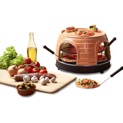 5. Piec do pizzy Emerio, funkcja wstępnego pieczenia pizzaretki, 8 os.