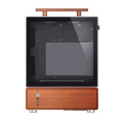 10. Obudowa PC Jonsbo T7, Midi-Tower, mATX, Szkło Hartowane - srebrne