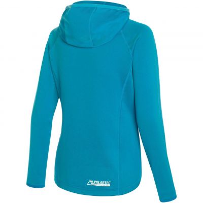5. Bluza damska z kapturem Viking Jukon Hoodie Lady szybkoschnąca turkusowa (730/23/0900/70)