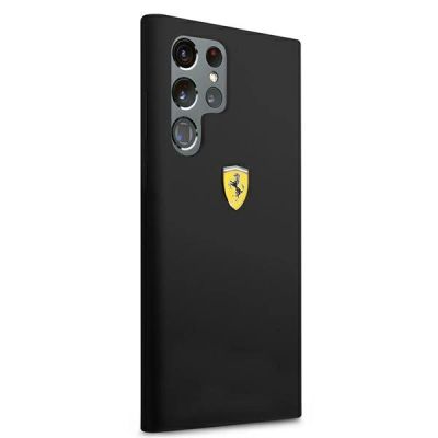 4. Etui Ferrari On Track Silicone na Samsung Galaxy S22 Ultra - czarne