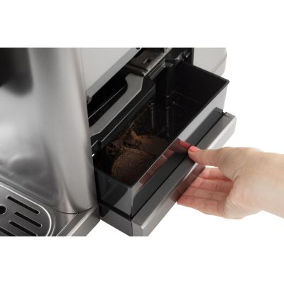 26. Gorenje Ekspres do kawy GFACM20S Ciśnienie pompy 20 bar, Odłączany spieniacz do mleka, Automatyczny, 1350 W, Stal nierdzewna