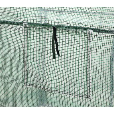 24. SZKLARNIA TUNEL OGRODOWY DWA WEJŚCIA DO POMIDORÓW I OGÓRKÓW 200x100x180CM ZIELONY