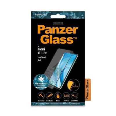 3. Szkło hartowane PanzerGlass E2E Regular na Xiaomi Mi 11 Lite 5G antybakteryjne - z czarną ramką