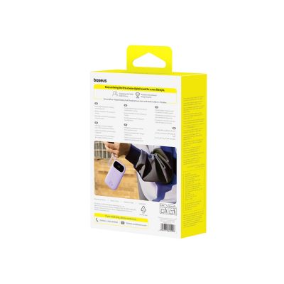 4. Powerbank Baseus EnerFill FC21 Qpow 3 Ultra 20000mAh 22.5W z wyświetlaczem cyfrowym z dołączonym kablem - fioletowy