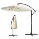 5. Extralink Black Forest Garden Umbrella with Side Panels, Large 3m Beige Cantilever Parasolowy do patio ze wspornikiem Sześciokąt Beżowy, Czarny