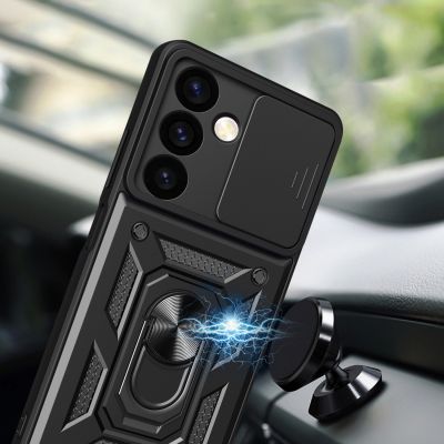 5. Etui Hybrid Armor Camshield do Samsung Galaxy S24+ pancerne z osłoną na aparat - czarne