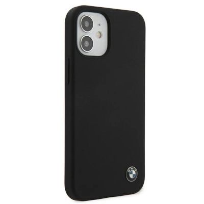 4. Etui BMW Silicone Signature na iPhone 12 mini - czarne