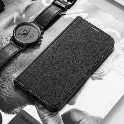 4. Dux Ducis Skin X2 etui do iPhone 14 Plus pokrowiec z magnetyczną klapką czarny