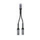 2. UNITEK ADAPTER AUDIO I ŁADOWANIA PD 2XUSB-C 15CM