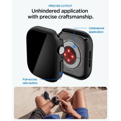 7. Etui Spigen Thin Fit 360 Etui Spigen Thin Fit 360 na Apple Watch 42 mm - czarne