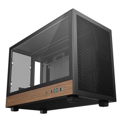 2. DeepCool CH260 WOOD Micro Tower Czarny, Drewno