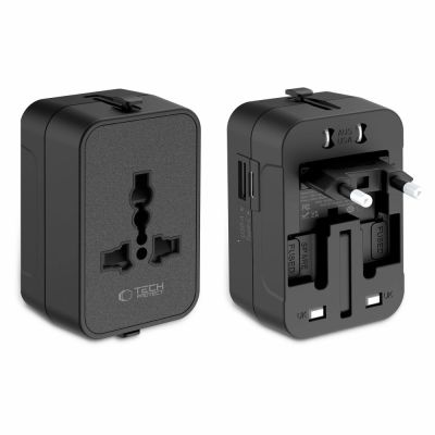 2. Adapter podróżny Tech-Protect TA300 Travel Adapter EU / UK / AU - czarna