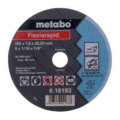 13. Szlifierka kątowa METABO W 18 LTX 150 QUICK (600404650) + walizka metaBOX 165 L Zielony, Czarny