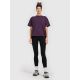 6. T-shirt loose gładki damski 4F 4FRAW25TTSHF3624-50S