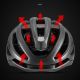 7. Kask rowerowy Rockbros HC-58BK-M 55-58 cm - czarno-szary