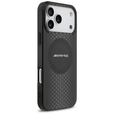 4. Etui AMG Double Layer Transparent Graphics MagSafe do iPhone 17 Pro Max - czarne