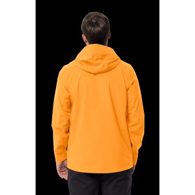 14. Kurtka przeciwdeszczowa męska Jack Wolfskin HIGHEST PEAK JACKET M orange pop (1115131_3087)