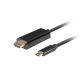 6. LANBERG KABEL USB-C(M)->HDMI(M) 3M 4K 60HZ CZARNY CA-CMHD-10CU-0030-BK
