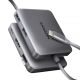 8. Axagon N HMC-5HL USB 5Gbps hub 2x USB-A HDMI 4k/60Hz RJ-45 GLAN PD 100W kabel USB-C Przewodowa USB 3.2 Gen 1 (3.1 Gen 1) Type-C Srebrny