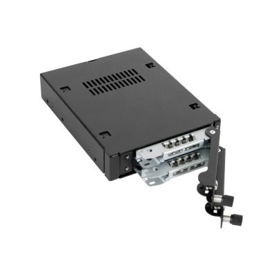 8. We-Ra. IcyDock z miejscem na 2 dyski: 2x6,3cm SATAI-III/SAS HDD&SSD w kolorze, 1x3,5" Metal